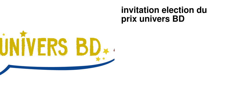 invitation election du prix univers BD